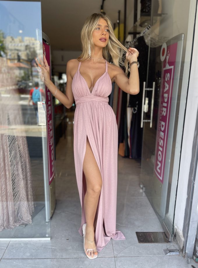 שמלת ערב סקאי ורוד