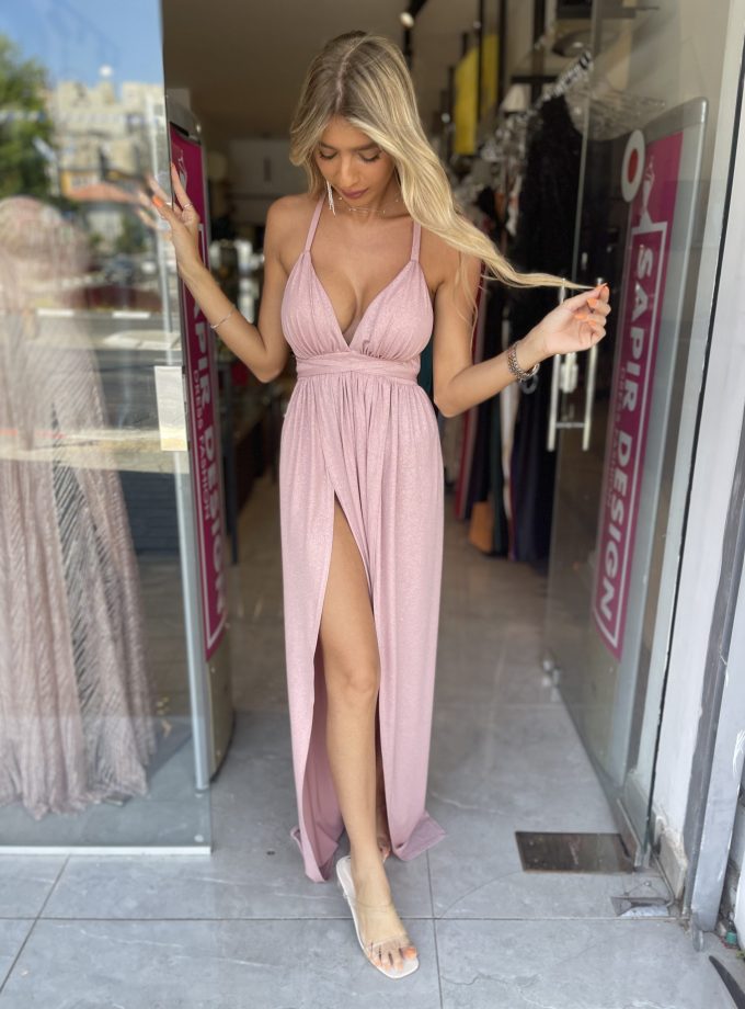 שמלת ערב סקאי ורוד