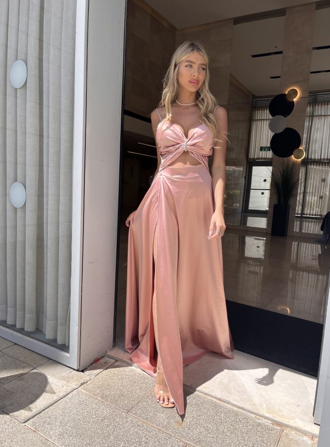 שמלת ליאון ורוד