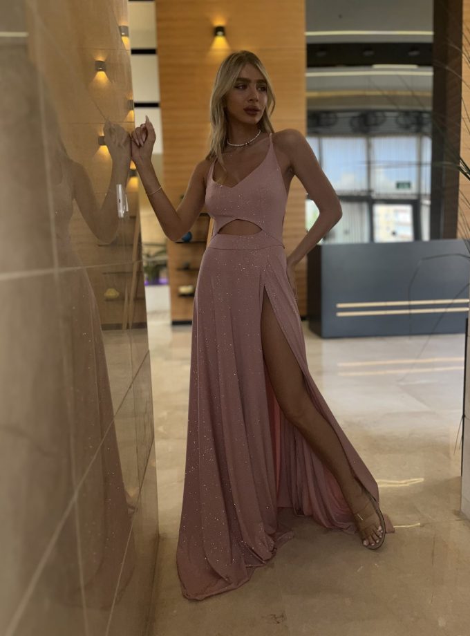 שמלת מישל ורוד