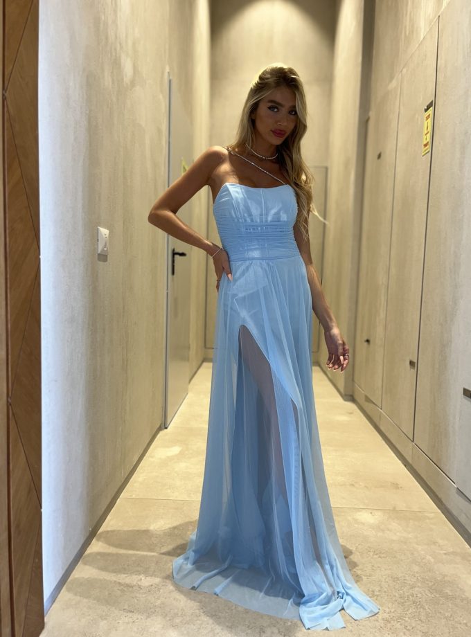 שמלת ערב סידני תכלת