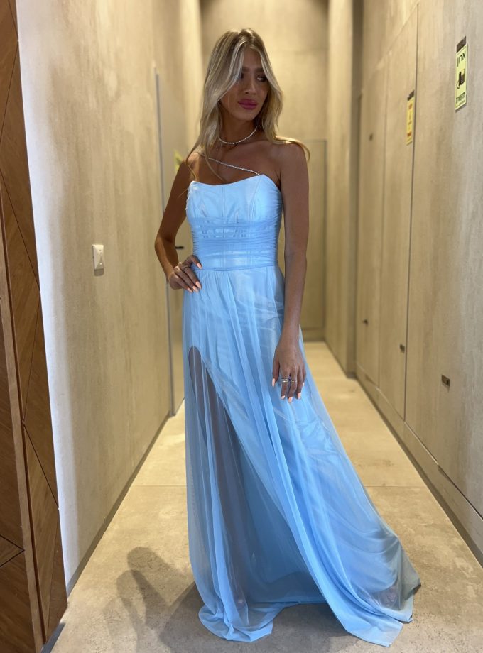 שמלת ערב סידני תכלת