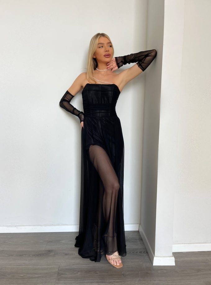 שמלת ערב סידני שחור