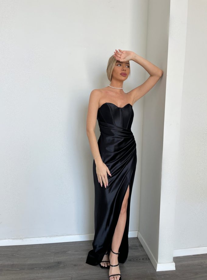 שמלת ערב רומי שחור