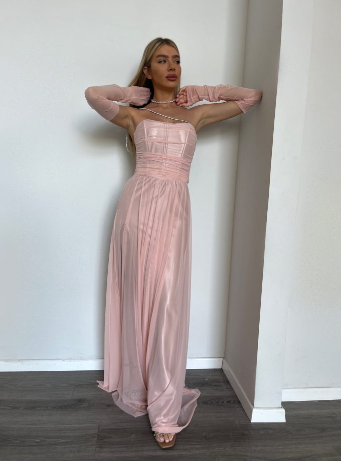 שמלת ערב סידני ורוד