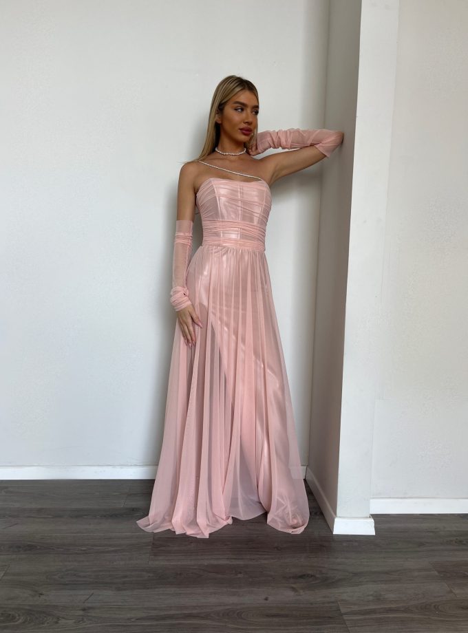 שמלת ערב סידני ורוד