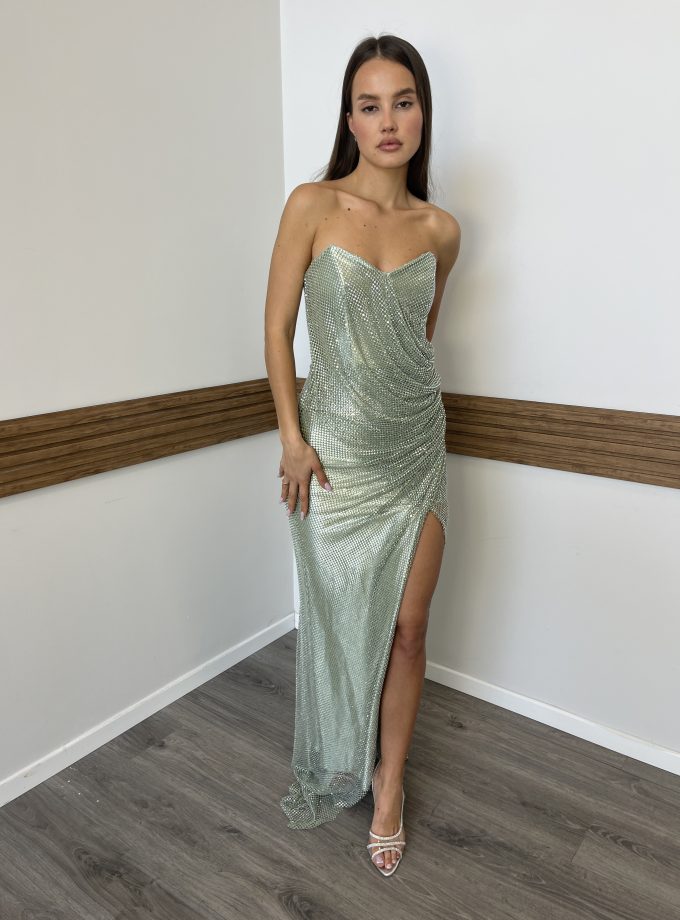 שמלת ערב לוס ירוק