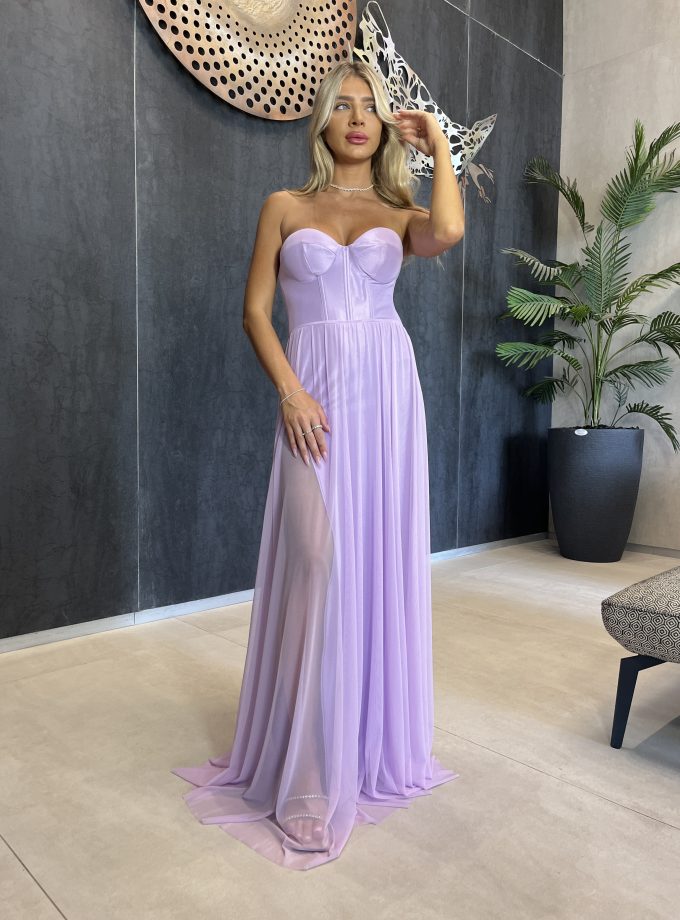 שמלת גלוס סגול