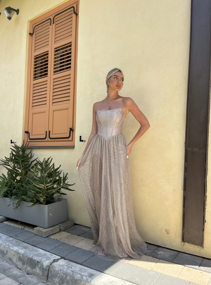 שמלת ערב טליה שמפניה