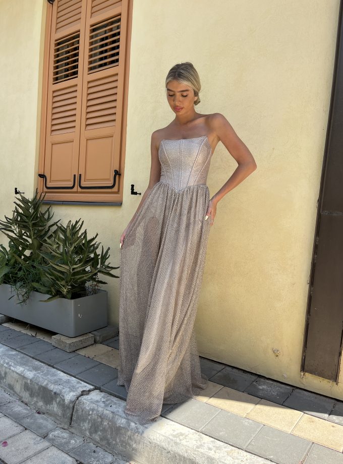 שמלת ערב טליה שמפניה