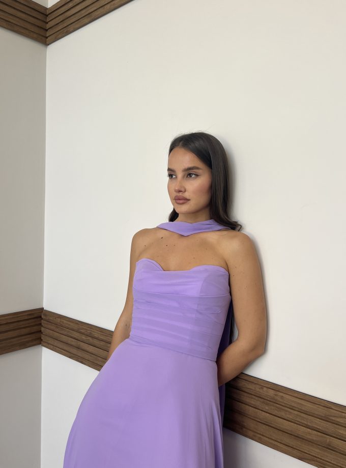 שמלת ערב אפריל סגול