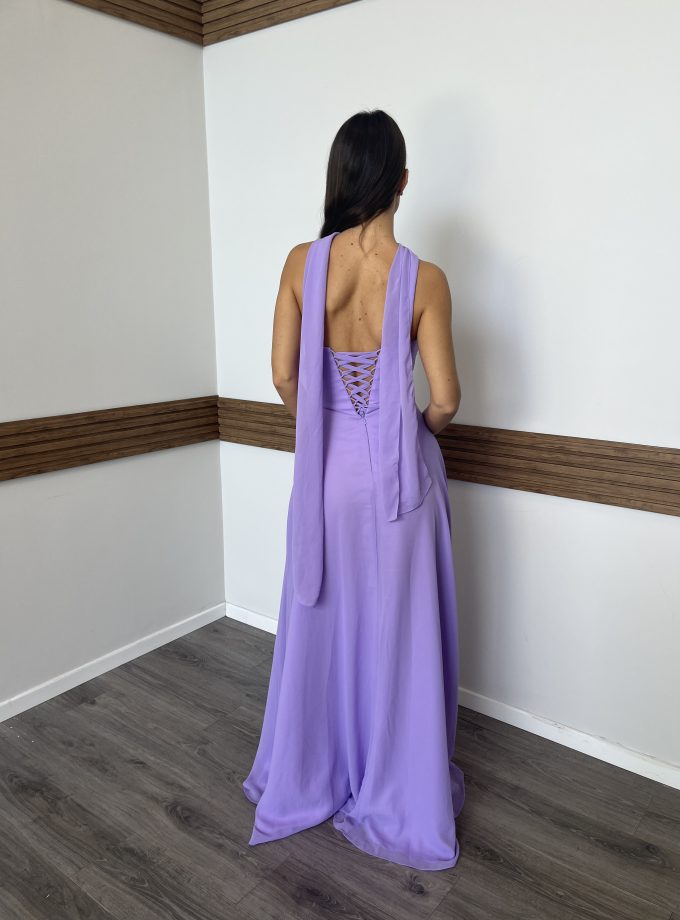 שמלת ערב אפריל סגול