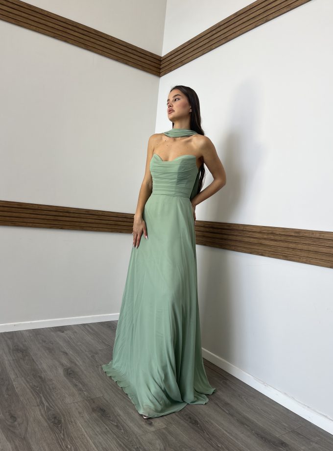 שמלת ערב אפריל מנטה