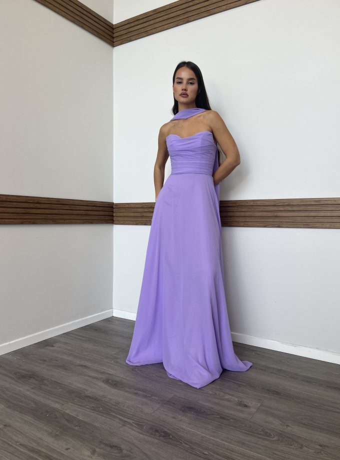 שמלת ערב אפריל סגול