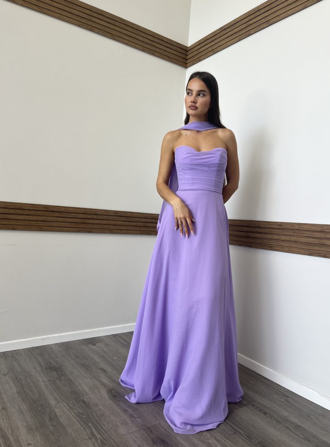 שמלת ערב אפריל סגול