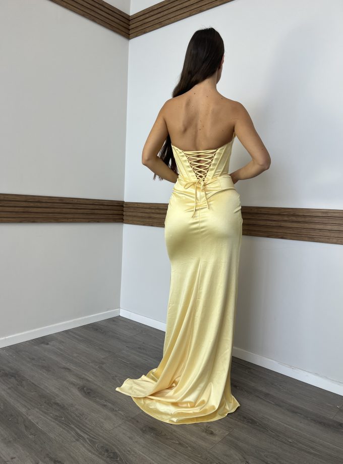שמלת ערב אמור צהוב