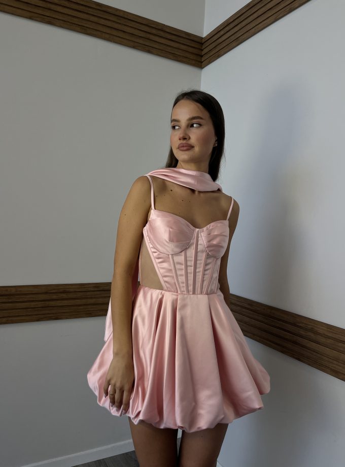 שמלת ערב קים ורוד