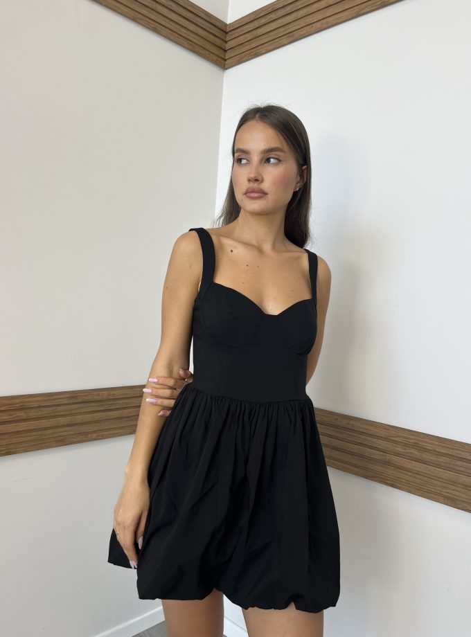 שמלת ערב ריף שחור