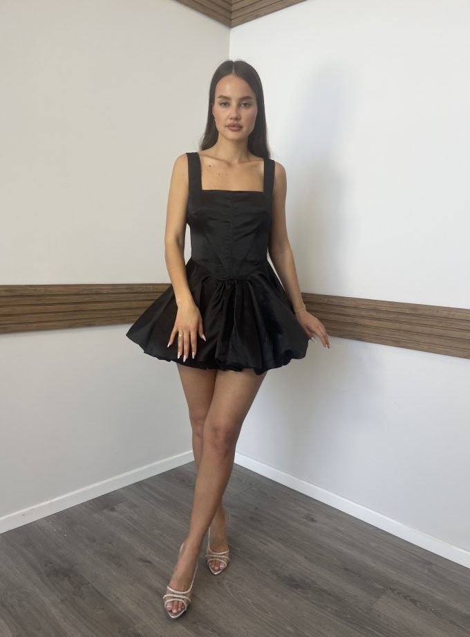 שמלת ערב פוקט שחור