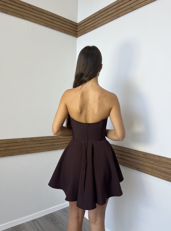 שמלת ערב עמליה חום