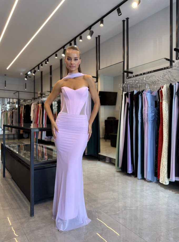 שמלת ערב שילת ורוד