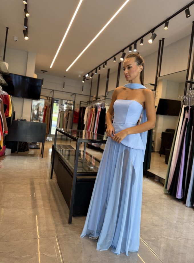 שמלת ערב נועם תכלת