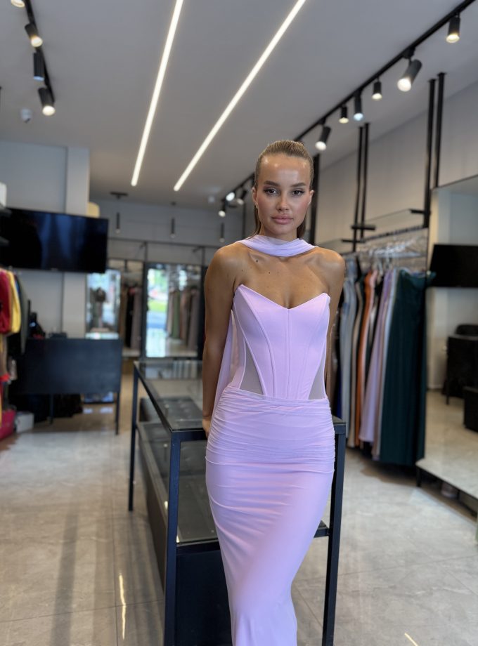 שמלת ערב שילת ורוד