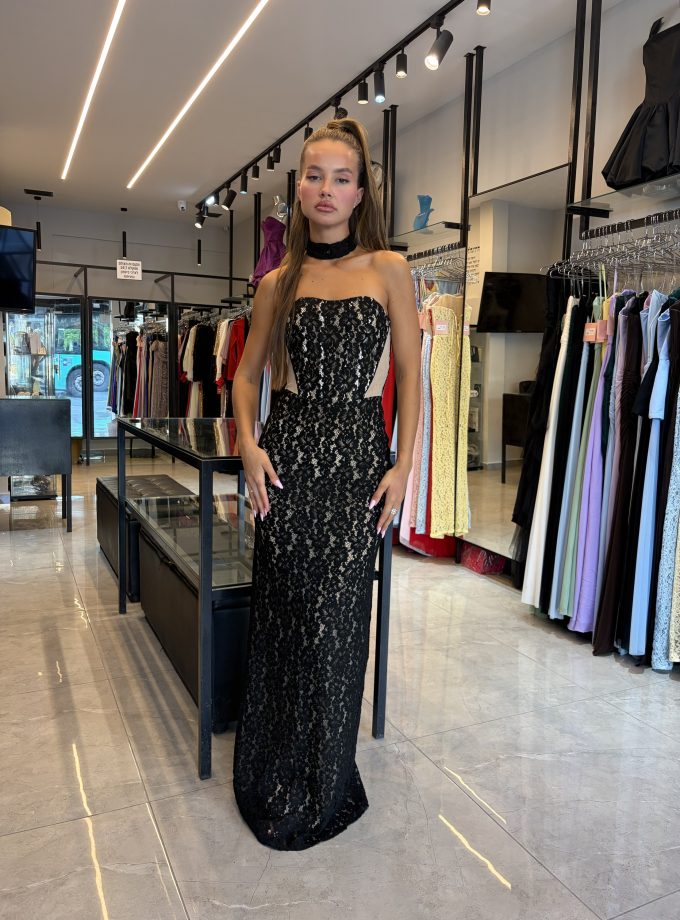 שמלת מונאקו מקסי שחור