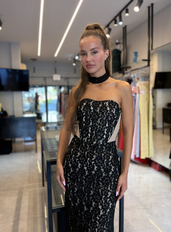 שמלת מונאקו מקסי שחור