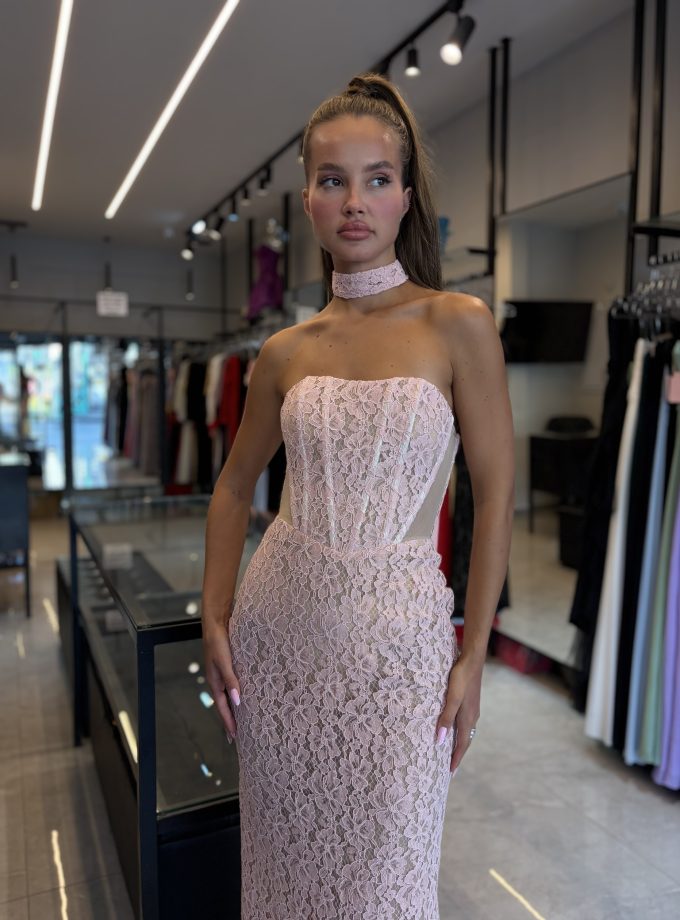 שמלת מונאקו מקסי ורוד