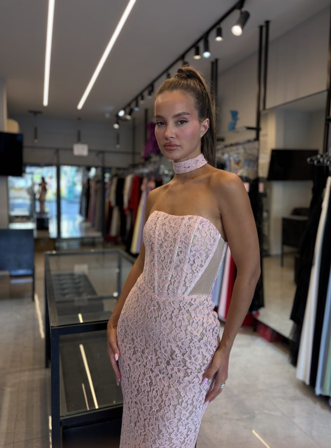 שמלת מונאקו מקסי ורוד