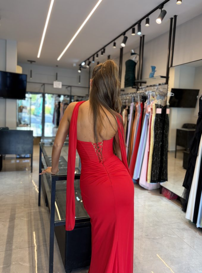 שמלת ערב לידור אדום