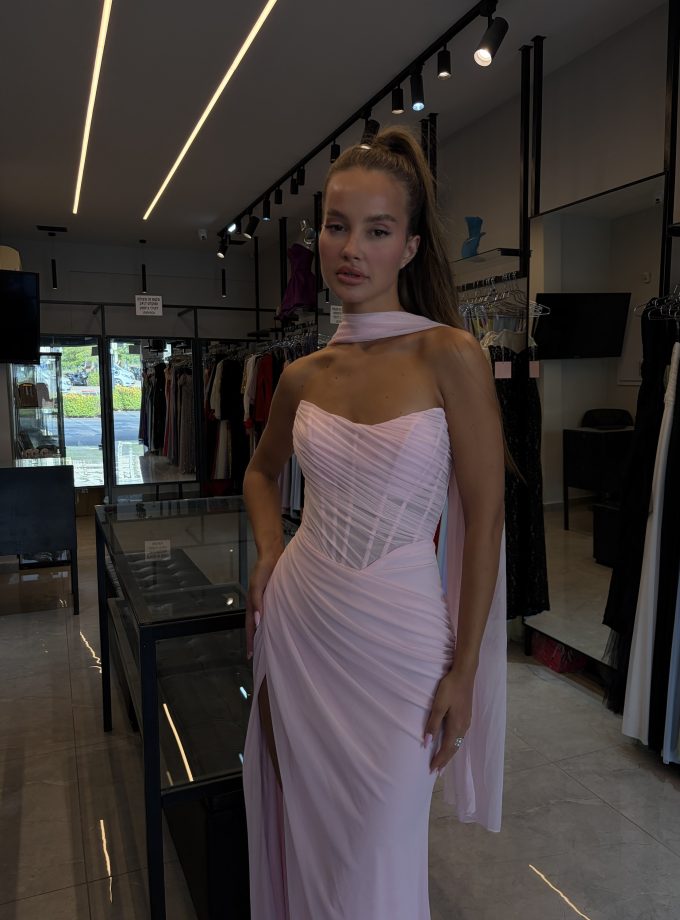 שמלת ערב לידור ורוד