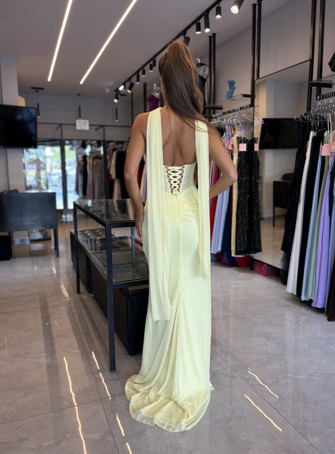 שמלת ערב לידור צהוב