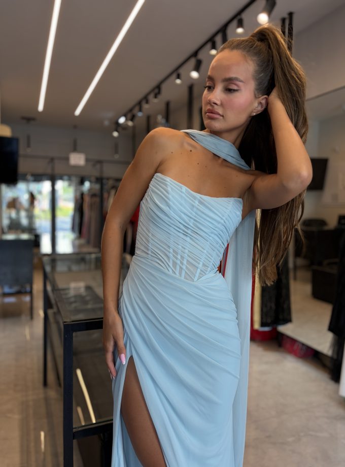 שמלת ערב לידור תכלת