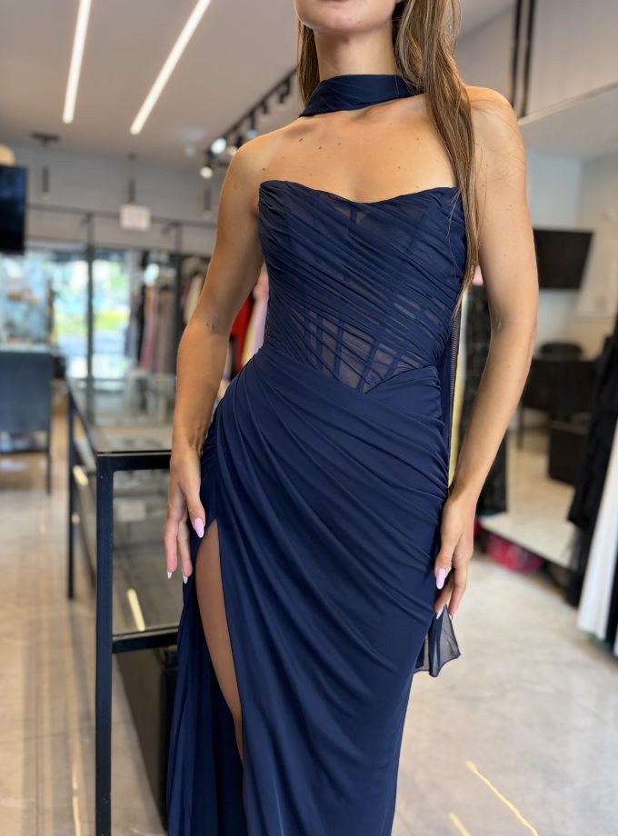 שמלת ערב לידור כחול נייבי