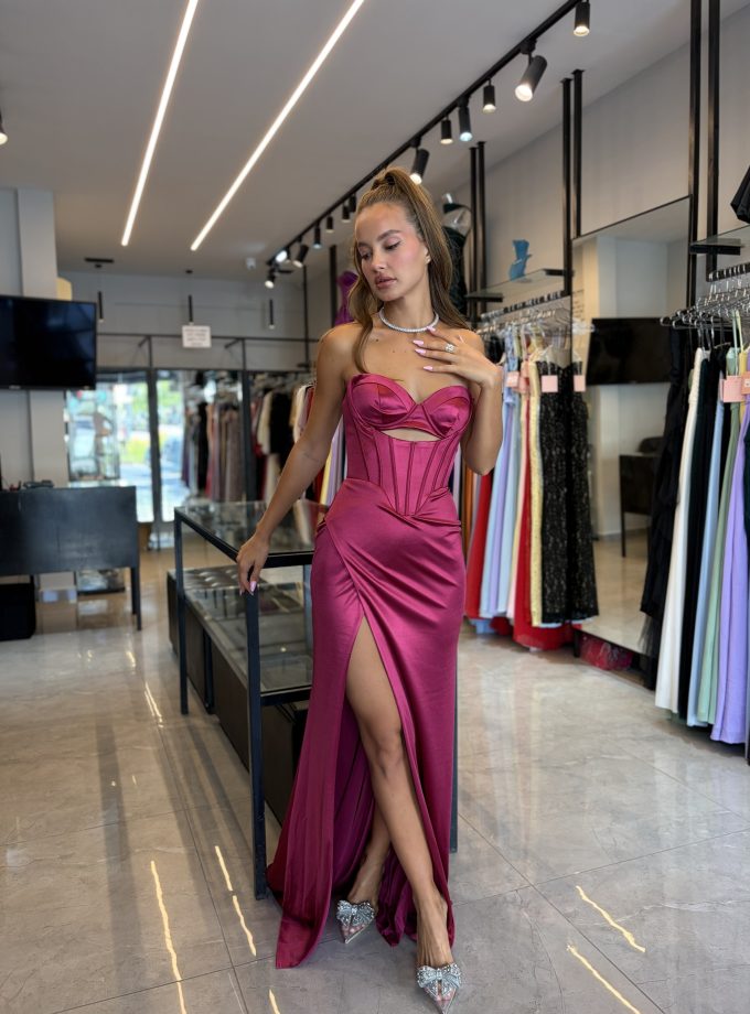 שמלת ערב אמור בורדו