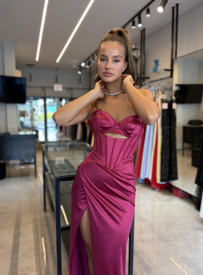 שמלת ערב אמור בורדו