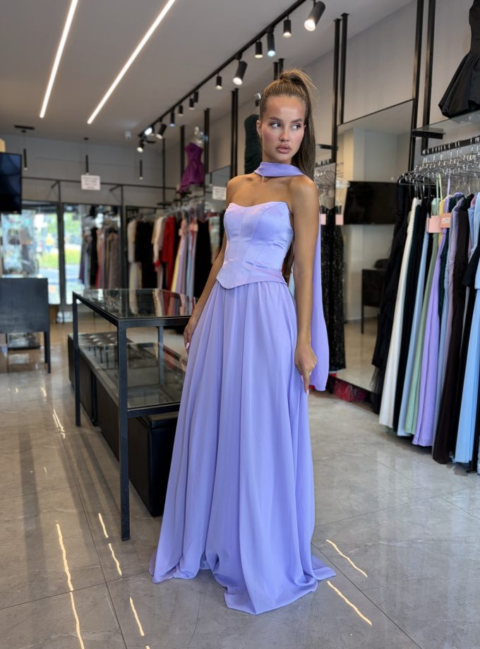 שמלת ערב מנואלה סגול