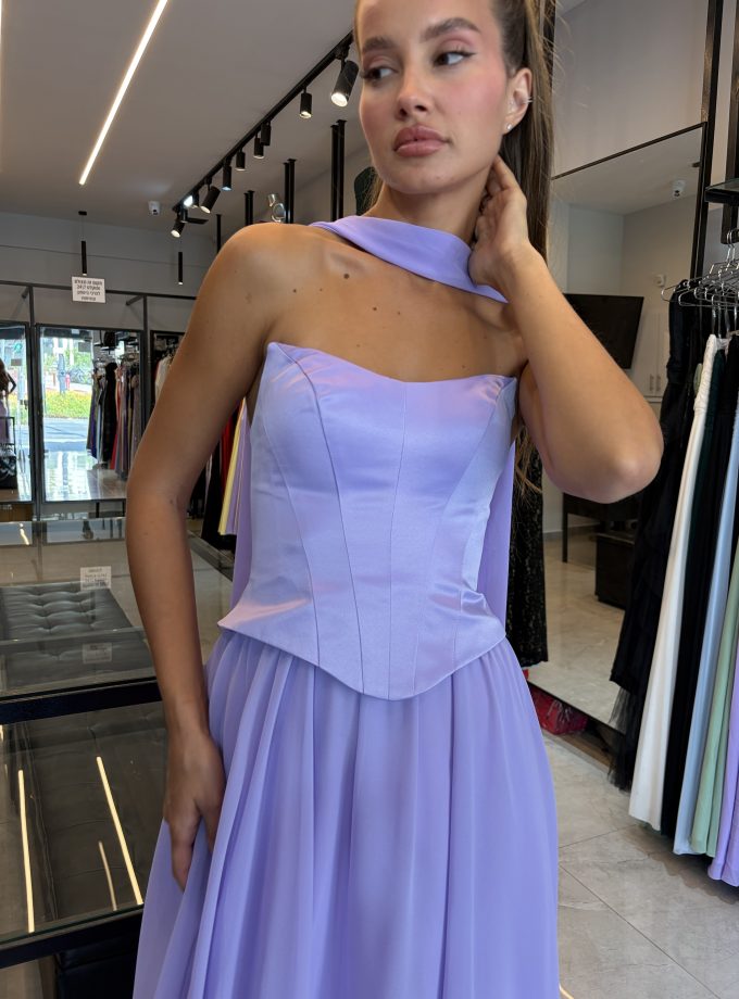 שמלת ערב מנואלה סגול