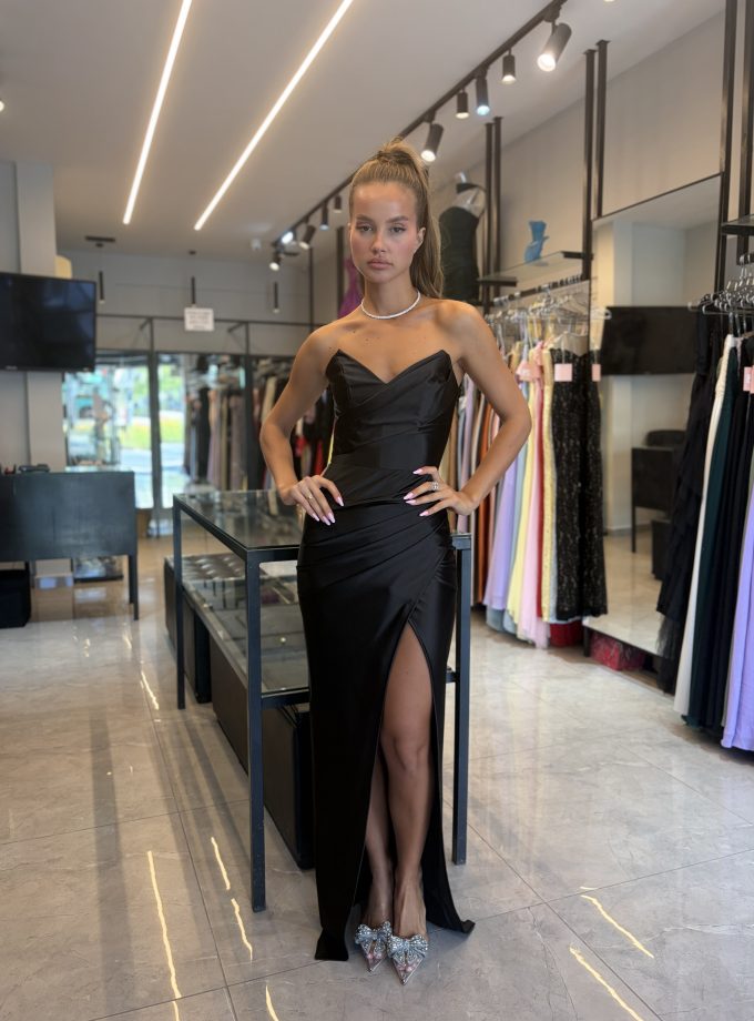 שמלת ערב שקד שחור