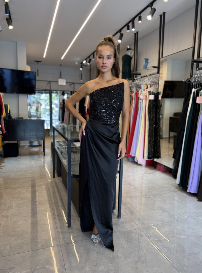 שמלת ערב נטלי שחור